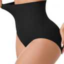 YADIFEN Tummy Control Shapewear High Waisted Underwear for Women, Seamless Girdle Steel Boned Butt Lifting Panties (3X-Large, Black)