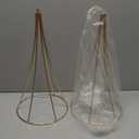 NUPTIO 1 Pc Gold Vases for Centerpieces, 31.1in Tall Metal Trumpet Vase, Road Lead for Wedding Party Dinner Centerpiece, Flower Stand for Christmas Anniversary Birthday Home Decoration