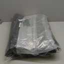 LazBlinds Thermal Insulated Door Curtain Fit Door Size 36" x 98", Magnetic HandsFree Self Seal Door Cover, Weatherproof Oxford & Cotton Fiber Fill Blanket for Winter to Keep Warm, Black