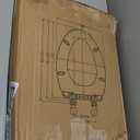 Elongated Toilet Seat Slow Close, Quiet Toilet Seat Cover with Never Loosen Durable Toilet Seat Lid Easy to Install & Clean, Polypropylene (PP), White (Elongated 18.5")