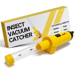 Sonic Technology BugBuster BB100 - Cordless Bug Catcher, Spider Vacuum Grabber for Adults & Kids, Bug Vacuum for All Kinds of Insect, Battery Operated Insect Catcher with Easy On/Off Switch - BB100