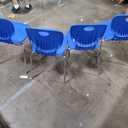 Correll CSC 14" Classic Metal/Plastic Stacking Student Chair - Blue (Set of 4)