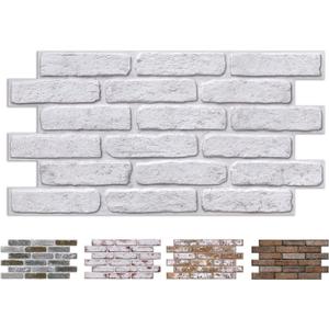 COMSTICKC 3D Faux Brick Wall Panel Peel and Stick Wall Covering, 22.8" x 11.8"