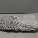 5 Pcs Bathroom Sets with Shower Curtain and Rugs Bathroom Floor Mat U Shape Rug Toilet Lid Cover Shower Decor Accessories(Grey)