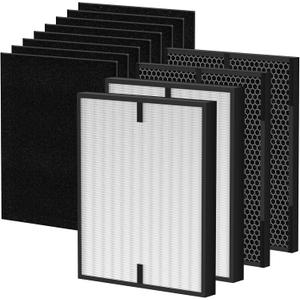 12-Pack 3000 Replacement Filters Compatible with AD3OOO, 3000M, 3000Pro Air Series Air-Purifiers 2 Pack Fliter, 2 Pack Activated Carbon,8 Pack Pre-Filters