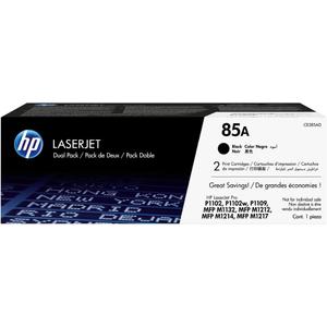 HP 85A Black Toner Cartridges (2-pack) | Works with HP LaserJet Pro P1102, P1109 Series, HP LaserJet Pro MFP M1212, M1217 Series | CE285AD