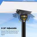 Starlink Gen 3 Mount with Adapter, Extension-Type Heavy Duty Starlink Long Wall Mount, StarLink Pole Mount, Mounting Kit for Starlink Gen 3 Internet Kit Satellite