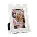 PHAREGE 4x6 Vintage Picture Frame White, 4 by 6 Ornate Antique Picture Frame for Wedding, Retro Photo Frame Displays Horizontally or Vertically On Tabletop