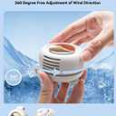 Portable Silent Mini Bladeless Fan Clip On, Small Fan Clip on for Shirt & Waist, Adjustable 3-Speed Suspended Whirlwind Fans, For Outdoor & Travel & Office, Travel Accessories, Gift