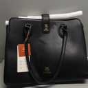 LOVEVOOK Lunch Tote Bag for Women, 2-in-1 Work Tote Bag with Lunch Compartment, Insulated Lunch Bag & 15.6 Inch Laptop Bag for Women, Ideal for Teacher, Nurse and Camping Use, Black