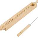 BENECREAT Wood Bookbinding Punching Tool, Hand Account Binding Kit Bookbinding Supplies for DIY Crafts, Notebook, Journals, Planners