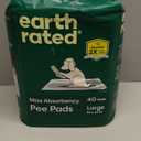 Earth Rated Puppy Pads, Max Absorbency Pee Pads for Dogs, Absorbs 2X Faster & 2X More, Leak Prevention, Potty Training, Fragrance-Free, Unscented, Regular [L], 22 x 23, 40 Count