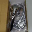 KAIYING Chrome High Pressure Handheld Shower Head with ON/OFF Pause Switch, 3 Spray Modes Shower Wand with Shut Off Button, Removable Camper Shower Head with Hose and Adjustable Angle Bracket