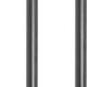 16'' Long Black Metal Door Pull Handles Pack of 2, Shed Door Handle, Outdoor Garage Fence Gate Handles, Modern Interior Cabinets Closet Furniture Pulls (1 inch diameter, 16 inch length)