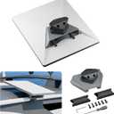 BarBaren for Starlink Mini Mount, for Starlink Mini Roof Rack Mount Anti-Theft Round Bar Mounting Fits for RV Ladder Rail Yacht Roof Rack (1.25", 1", 7/8")