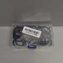 Hotop 30 Pcs Metal Drapery Curtain Rings 0.98/1.26/1.65 inch Interior Diameter and 30 Pcs Hanging Curtain Drapery Pin Hooks for Window Door Shower(Black,32 mm)