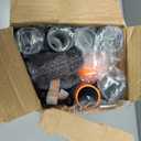 Eazer 89'' Squeegee Window Cleaner 2 in 1 Rotatable Window Cleaning Tool Kit with Extension Pole, Window Washing Equipment with Bendable Head for Indoor/Outdoor Window and Car Glass