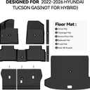 Floor Mats for Hyundai Tucson Gas(Not for Hybrid) 2022-2026
Trunk Mat and Backrest Mat & Door Sill Guard All Weather TPE Protector Odorless Full Set Interior Accessories Floor Liners