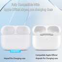 OLEBAND Replacement for Airpods Pro 2&1 Charging Case:Easy to Pair Your Air pods Pro Earbuds with Pairing Button,Support Both Wired and Wireless Charging,for iPods Pro 1st/2nd Gen(White)