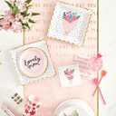 2 x Slant Party Supplies - Paper Napkins Disposable Cocktail Napkin Set, 5" x 5", Lovely Mom