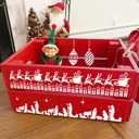 Christmas Stencils for Crafts Reusable Christmas Holiday Window Snow Stencil for Painting on Wood Glass Wall Furniture DIY Ornament Door Hanger Sign (crafts16)