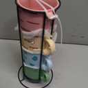 Cedilis Set of 4 Stackable Cat Mug with Stand and Spoon, 15 oz Cute Ceramic Coffee Mug for Cat Lover, Cappuccino, Tea, Hot Cocoa, Latte, Drinks, Green, Blue, Pink, Yellow