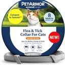 PetArmor Extend Cat Flea and Tick Treatment & Prevention Collar for Cats, 8 Months of Protection, Waterproof, Kills Fleas, Ticks, and Larvae, 1 Count