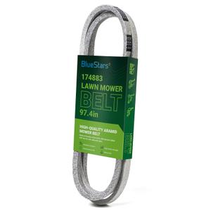 BlueStars 174883 Mower Deck Drive Belt - Fits 42 inch Deck Husqvarna Craftsman YTH1542XP 532174883 531300767 Poulan Jonsered Lawn Mowers | Aramid Cord | 5/8" x 97.4"