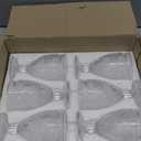 Kingrol Vintage Goblet Glasses Set of 6, 10 oz Heavy-Duty Pressed Glass Water or Wine Glasses with Ornate Design for Dining, Daily Use or Party Display