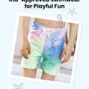 PATPAT Family Matching Swimsuits Swimwear: Mommy and Me Striped Spliced One-Piece Matching Swimsuits Set (2T, Colorful Tie-dye)