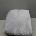 Electric Heated Blankets Hoodie for Women with Removable FootPocket,Wearable Heated Blanket Throw with Sleeves Heated Robe Flannel&Sherpa Heating Wrap Poncho Shawl with 9 Temp 50"x80" (Light Grey)