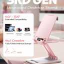LISEN Pink Desk Accessories for iPad Office Supplies Desk Decor for Moms Women Mother Gifts for Him Tablet Stand Vanity Accessories Video Face Time Free Hands for ipad Switch Kindle