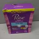 Poise Ultra Thin Incontinence Pads & Postpartum Pads for Bladder Leaks, 6 Drop Ultimate Absorbency, Long Length, 120 Count (3 Packs of 40), 