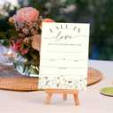 Fall in Love Bridal Shower Invitations With Envelopes And RSVP Cards - Blank Autumn Wildflower Design With Hand Writable Fields - Wedding Invitations Set of 20(4 x 6 Inch)(004)