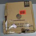 HOUSE DAY White Plastic Hangers 50 Pack, Plastic Clothes Hangers with Built-in Hooks, Durable and Strong Plastic Coat Hangers for Closet, Space Saving Clothing Hanger for Shirts, Coats, Skirt, Dress