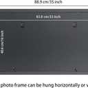 16x33 Picture Frame Solid Wood Black,Suitable for Panoramic Photo/Posters/Painting/Group Photo/Puzzle (A23B1633)