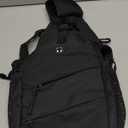 Pritent Crossbody Bags for Women Men Trendy Sling Bag Bakpack Casual Chest Bag with Convertible Shoulder Strap Travel Cross Body Bag for Hiking Traveling Outdoors(Black)