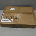 Vantic C Shaped End Table, Small Side Table for Couch and Recliner, Slide Under Sofa Tray Desk with Storage Bag for Living Room and Bedroom, Rustic Brown