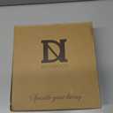 DN DECONATION Easter Decorations Bunny & Egg Figurines Set with Bow, Rabbit Egg Statues for Cute Brown Easter Spring Decor & Farmhouse Home Decor, Resin Tabletop Sculptures for Shelf Coffee Table (Brown and Blue)