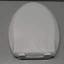 Toilet Seat, Elongated Toilet Seat with Toddler Seat Built in, Potty Training Toilet Seat Elongated Fits Both Adult and Child, with Slow Close and Magnets- Elongated (White)