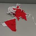 32Ft Red Party Decorations Red Plaid Checkered White Triangle Flag Gingham Pennant Bunting Fabric Garland for Christmas Wedding Birthday Carnival Picnic X-mas Outdoor Home Party Festivals Decoration