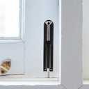 Housoutil Spring Loaded Drop Rod Zinc Alloy Gate Latch with Floor Mount 6.3 Inch Sliding Pin Lock for Double Wood Metal Doors