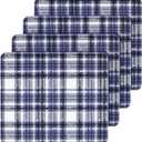 Waterproof Chair Pad, Washable & Reusable - Incontinence Seat Protector, Also as Bed Pad for Men and Women (Dark Blue, 22" x 21" | 4 Pack)