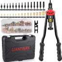 Rivet Nut Tool, GIANTISAN 16-inch Rivnut Tool Kit with 15 SAE & Metric Mandrels, 236pcs Rivnut Assortment Kit and Rugged Carrying Case