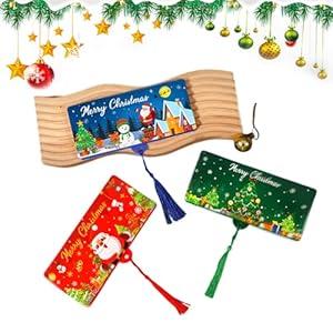 3pcs Christmas Money Envelope for Cash, Money Holder with 10 Slots for Cash, Surprise Card Holder for Xmas, DlY Holiday Money Gift Card for Money Hold
