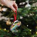 5 x Largemouth Bass Fish Ornament for Christmas Tree, 2D Flat Wooden Hanging Decor, Fishing Christmas Ornament 2025, Fishing Gifts for Men, Dad, Husband, Fisherman Christmas Decoration