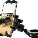 UTV Phone Mount for 1.75"-2" Roll Bar, 360Rotation UTV Phone Holder with 8 Claws, Aluminum Alloy Heavy Duty Smartphone Holder Hang on to 4.7"-7.1" Devices for Polaris RZR/Can Am X3