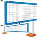 Reinforced Anti-UV Replacement Pool Volleyball Net with Scoring Clamps, 15-29 ft Adjustable Length - Easy Set Up and Long Lasting (Sky Blue)