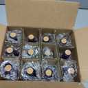 Small Mini Purple Vintage Glass Bottles with Corks, Mini Vases, Decorative Glass Bottle, Potion Bottles, Assorted Design Set of 12 pcs, 4.6 Inch Tall (11.43cm), 1.4 Inch Wide (3.56cm)