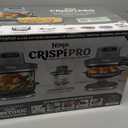 Ninja Crispi Pro 6-in-1 Glass Air Fryer | 450F, Nontoxic, 6qt & 2.5qt Containers & Lids | Microwave, Freezer, Dishwasher Safe | Max Crisp, Air Fry, Bake, Roast, Recrisp, Dehydrate | Ash Grey, AS101DG, 6 Quarts